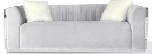 Galaxy Home Contempo Sofa in Silver GHF-808857714534 - Vida Furniture (Laredo,TX)