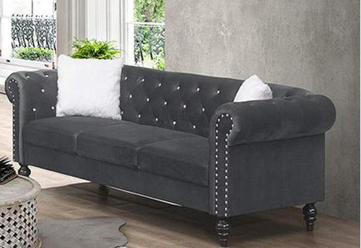 Galaxy Home Emma Sofa in Gray GHF-808857639011 - Vida Furniture (Laredo,TX)