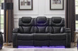 Galaxy Home Lexus Power Reclining Sofa in Black GHF-808857586216 - Vida Furniture (Laredo,TX)
