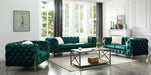 Galaxy Home Moderno Sofa in Green - Vida Furniture (Laredo,TX)
