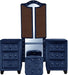 Galaxy Home Sophia Vanity in Blue - Vida Furniture (Laredo,TX)