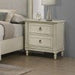 Elements International Gianna Youth Nightstand in White - Vida Furniture (Laredo,TX)