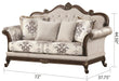 Galaxy Home Gloria Loveseat in White - Vida Furniture (Laredo,TX)