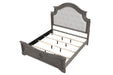 Galaxy Home Grace King Bed in Gray - Vida Furniture (Laredo,TX)