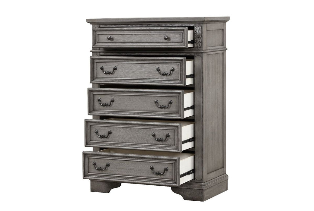 Galaxy Home Grace Chest in Gray - Vida Furniture (Laredo,TX)