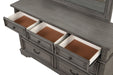 Galaxy Home Grace Dresser in Gray - Vida Furniture (Laredo,TX)
