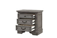 Galaxy Home Grace Nightstand in Gray - Vida Furniture (Laredo,TX)
