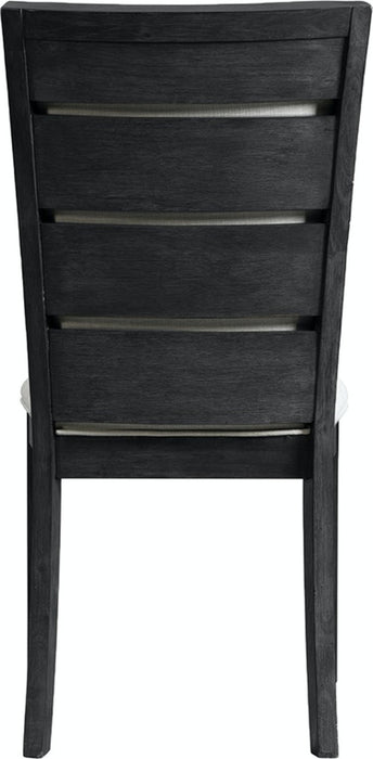 Elements International Grady Side Chair (Set of 2) in Black - Vida Furniture (Laredo,TX)