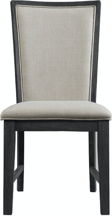 Elements International Grady Side Chair (Set of 2) in Black - Vida Furniture (Laredo,TX)