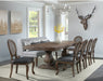 Elements International Gramercy Rectangular Dining Table in Brown DGC500DTC - Vida Furniture (Laredo,TX)