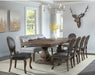 Elements International Gramercy Rectangular Dining Table in Brown DGC500DTC - Vida Furniture (Laredo,TX)