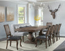 Elements International Gramercy Rectangular Dining Table in Brown DGC500DTC - Vida Furniture (Laredo,TX)