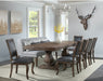 Elements International Gramercy Rectangular Dining Table in Brown DGC500DTC - Vida Furniture (Laredo,TX)