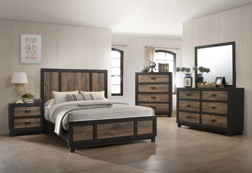 Elements International harlington 4 Drawers Chest in Rustic Gray - Vida Furniture (Laredo,TX)