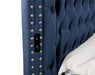 Galaxy Home Hazel Queen Bed in Blue - Vida Furniture (Laredo,TX)