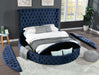Galaxy Home Hazel Queen Bed in Blue - Vida Furniture (Laredo,TX)