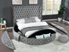 Galaxy Home Hazel King Bed in Gray - Vida Furniture (Laredo,TX)
