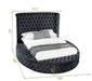 Galaxy Home Hazel Queen Bed in Black - Vida Furniture (Laredo,TX)