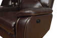 Galaxy Home Hong Kong Power Reclining Sectional in Brown - Vida Furniture (Laredo,TX)
