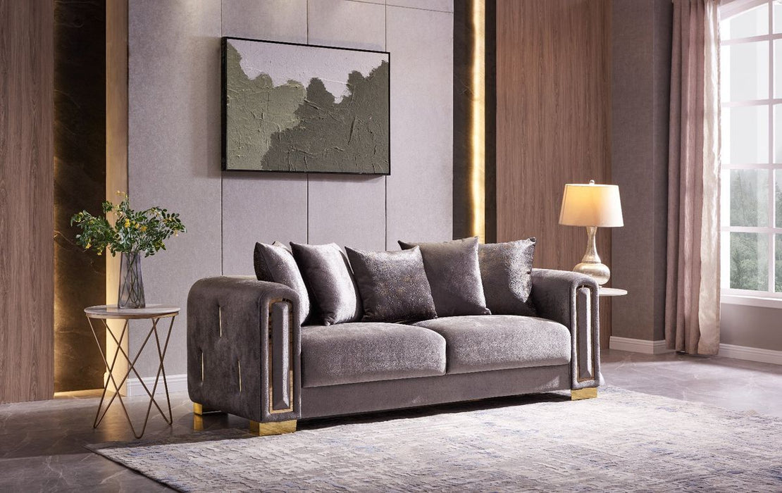 Galaxy Home Impreza Sofa in Gray - Vida Furniture (Laredo,TX)