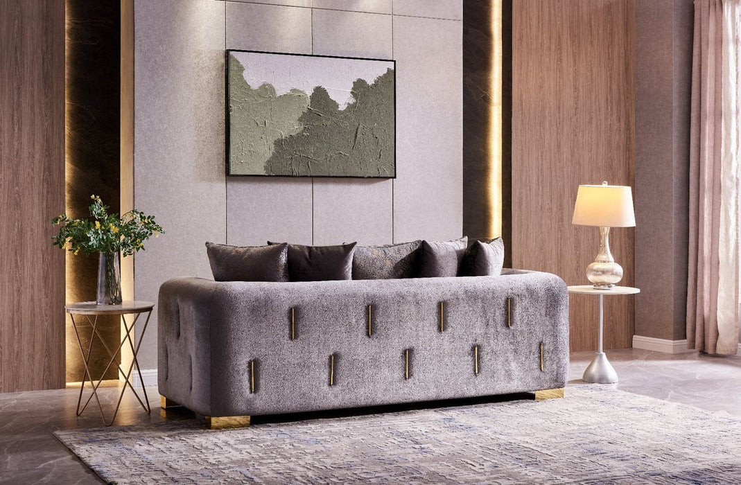 Galaxy Home Impreza Sofa in Gray - Vida Furniture (Laredo,TX)