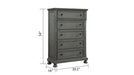 Galaxy Home Jackson Chest in Gray - Vida Furniture (Laredo,TX)