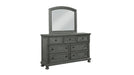 Galaxy Home Jackson Mirror Gray - Vida Furniture (Laredo,TX)