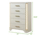 Galaxy Home Jasmine Chest in Beige - Vida Furniture (Laredo,TX)