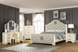 Galaxy Home Jasmine Vanity Set in Beige - Vida Furniture (Laredo,TX)