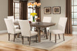 Elements International Jax Upholstered Side Chair (Set of 2) in Smokey Walnut - Vida Furniture (Laredo,TX)