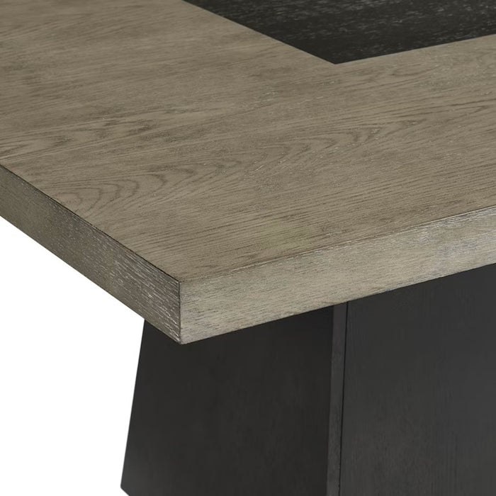 Elements International Jemma Dining Table in Gray - Vida Furniture (Laredo,TX)