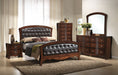 Elements International Jenny 6 Drawers Dresser in Medium Espresso Lacquer - Vida Furniture (Laredo,TX)
