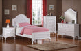 Elements International Jesse Media Chest in White - Vida Furniture (Laredo,TX)