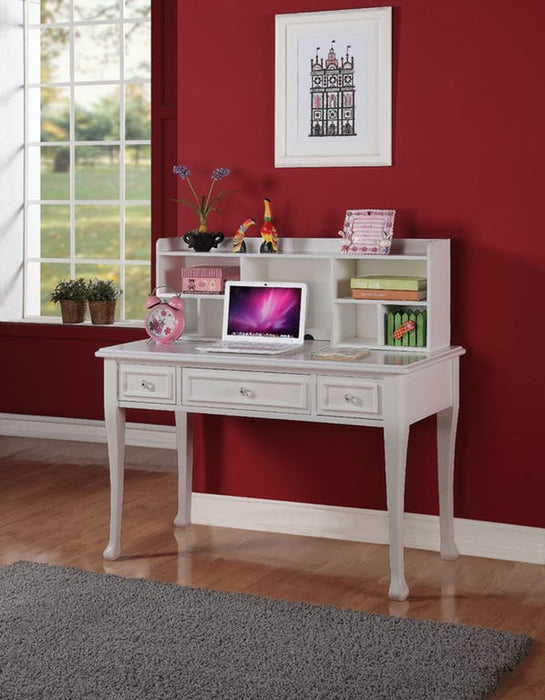 Elements International Jesse Hutch in White - Vida Furniture (Laredo,TX)