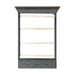 Elements International Jolene King Storage Bed in Grey - Vida Furniture (Laredo,TX)