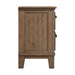 Elements International Jolene Nightstand in Grey - Vida Furniture (Laredo,TX)