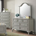 Elements International Jesse Youth Mirror in Grey - Vida Furniture (Laredo,TX)