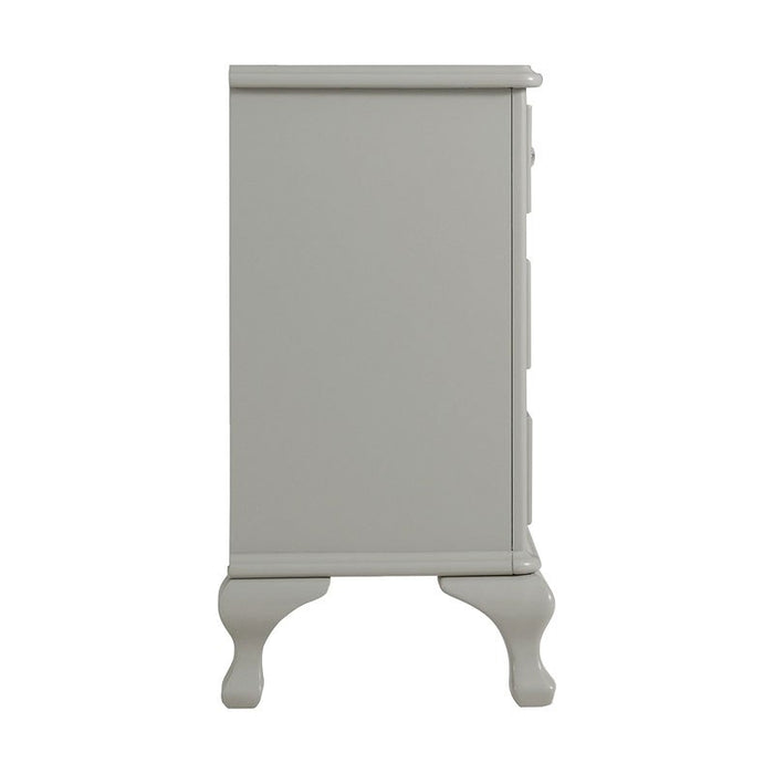 Elements International Jesse Youth Dresser in Grey - Vida Furniture (Laredo,TX)