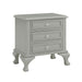 Elements International Jesse Youth Nightstand in Grey - Vida Furniture (Laredo,TX)