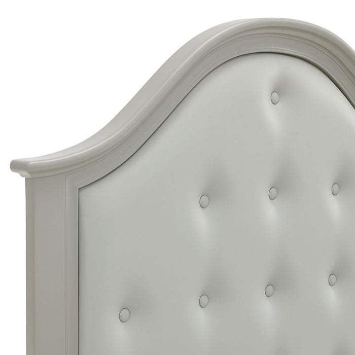 Elements International Jesse Youth Twin Panel Bed in Grey - Vida Furniture (Laredo,TX)