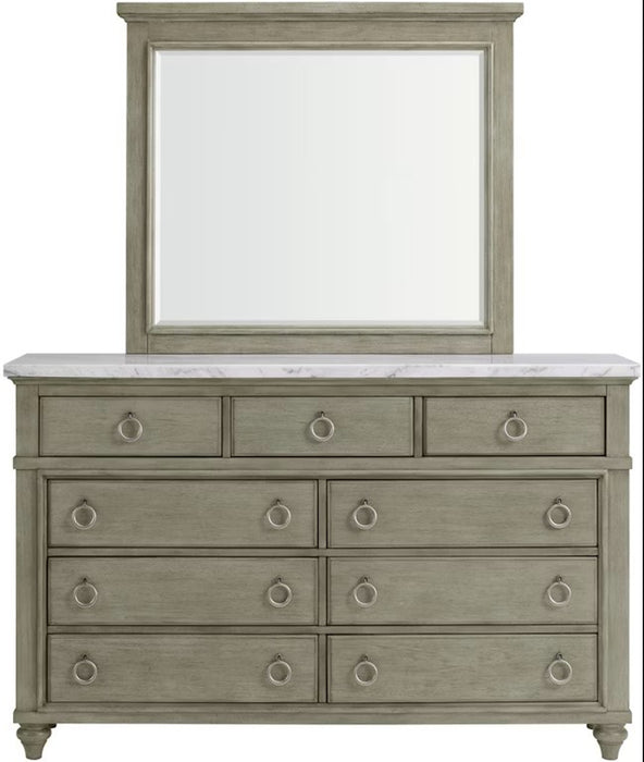 Elements International Kendari Dresser in Grey - Vida Furniture (Laredo,TX)