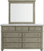 Elements International Kendari Dresser in Grey - Vida Furniture (Laredo,TX)