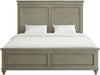 Elements International Kendari Queen Panel Bed in Grey - Vida Furniture (Laredo,TX)