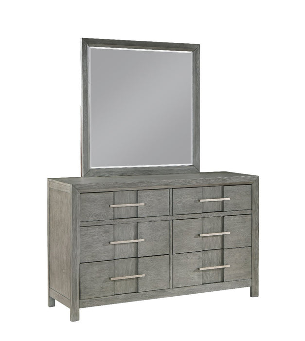 Galaxy Home Kenzo Dresser in Gray - Vida Furniture (Laredo,TX)