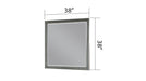 Galaxy Home Kenzo Mirror Gray - Vida Furniture (Laredo,TX)