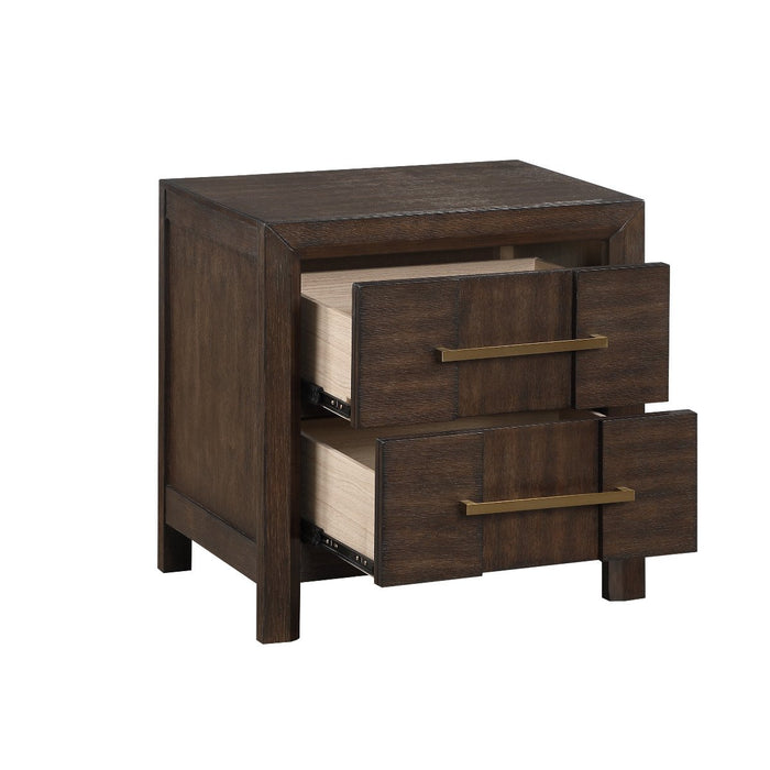 Galaxy Home Kenzo Nightstand in Brown - Vida Furniture (Laredo,TX)