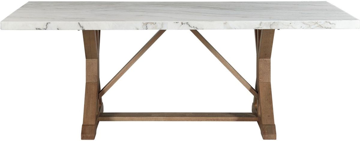 Elements International Lakeview Rectangular Dining Table in Natural CDLW100DTC - Vida Furniture (Laredo,TX)
