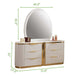 Galaxy Home Laura Dresser in White - Vida Furniture (Laredo,TX)