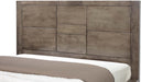Elements International Logic King Platform Bed in Rustic Grey - Vida Furniture (Laredo,TX)