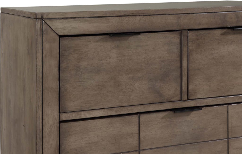 Elements International Logic Chest in Rustic Grey - Vida Furniture (Laredo,TX)